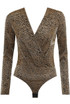 Animal Print Wrap Bodysuit