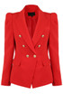 Puff Shoulders Double Breast Blazer