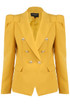 Puff Shoulders Double Breast Blazer