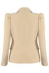 Puff Shoulders Double Breast Blazer