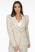 Puff Shoulders Double Breast Blazer