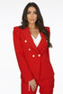 Puff Shoulders Double Breast Blazer