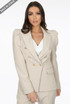 Puff Shoulders Double Breast Blazer