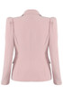 Puff Shoulders Double Breast Blazer