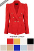 Puff Shoulders Double Breast Blazer