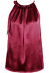 Satin Front Tie Up High Neck Top Satin Front Tie Up High Neck Top
