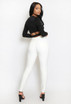 High Waist Visible Seam Jeggings