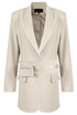 Oversized Blazer With Origami Waist Belt