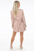 Oversized Blazer With Origami Waist Belt