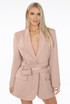 Oversized Blazer With Origami Waist Belt