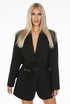 Oversized Blazer With Origami Waist Belt