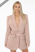 Oversized Blazer With Origami Waist Belt