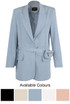 Oversized Blazer With Origami Waist Belt
