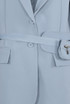 Oversized Blazer With Origami Waist Belt