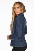 Denim Golden Buttons Double Breast Blazer