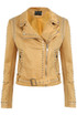 Suede Studded Biker Jacket