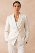 Knit Thread Double Breast Blazers