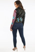 PU Colour Splash Buckle Up Cropped Biker Jacket 