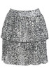Pleated Tier Elasticated Waist Mini Skirts
