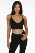 Ribbed Adjustable Strap Bralet