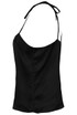 Satin Tie Shoulder Top
