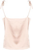 Satin Tie Shoulder Top