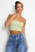 Block Cropped Cami Top