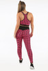 Contrast Textured Round Neck Top & Active Pant Set