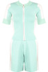 Knitted Zipper Top & Shorts Co-Ord