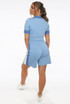 Knitted Zipper Top & Shorts Co-Ord