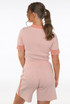 Knitted Zipper Top & Shorts Co-Ord