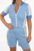 Knitted Zipper Top & Shorts Co-Ord