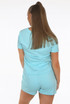Lips Trim Round Neck Tees  &  Shorts Set