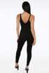 Plunge Neck Ribbed Catsuit