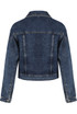 Front Zip Up Denim Biker Jacket