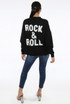 'ROCK & ROLL' Slogan Round Neck Jumper - 5 Colours