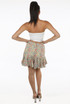 Flower Print Elasticated Waist Mini Skirt