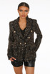 Check Pattern Knit Thread Double Breast Blazers - 4 Colours