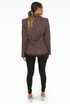 Check Pattern Knitted Double Breast Blazers
