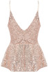 Sequin Back Zip Up Crop Tops
