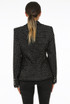 Tweed Fringe Trim Double Breast Blazers