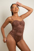 Ruched Corset Bodysuit