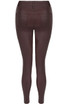 Burgundy Wax Coated Skinny Jeans