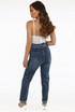 Elasticated Waist Blue Denim Belt Jeans