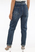 Elasticated Waist Blue Denim Belt Jeans