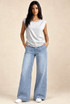 Round Neck T-Shirt With Shoulder Pads - 6 Colours