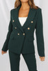 Golden Button Double Breast Winter Blazer - 8 Colours