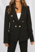 Golden Button Double Breast Winter Blazer - 8 Colours
