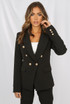 Golden Button Double Breast Winter Blazer - 8 Colours