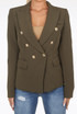 Golden Button Double Breast Winter Blazer - 8 Colours